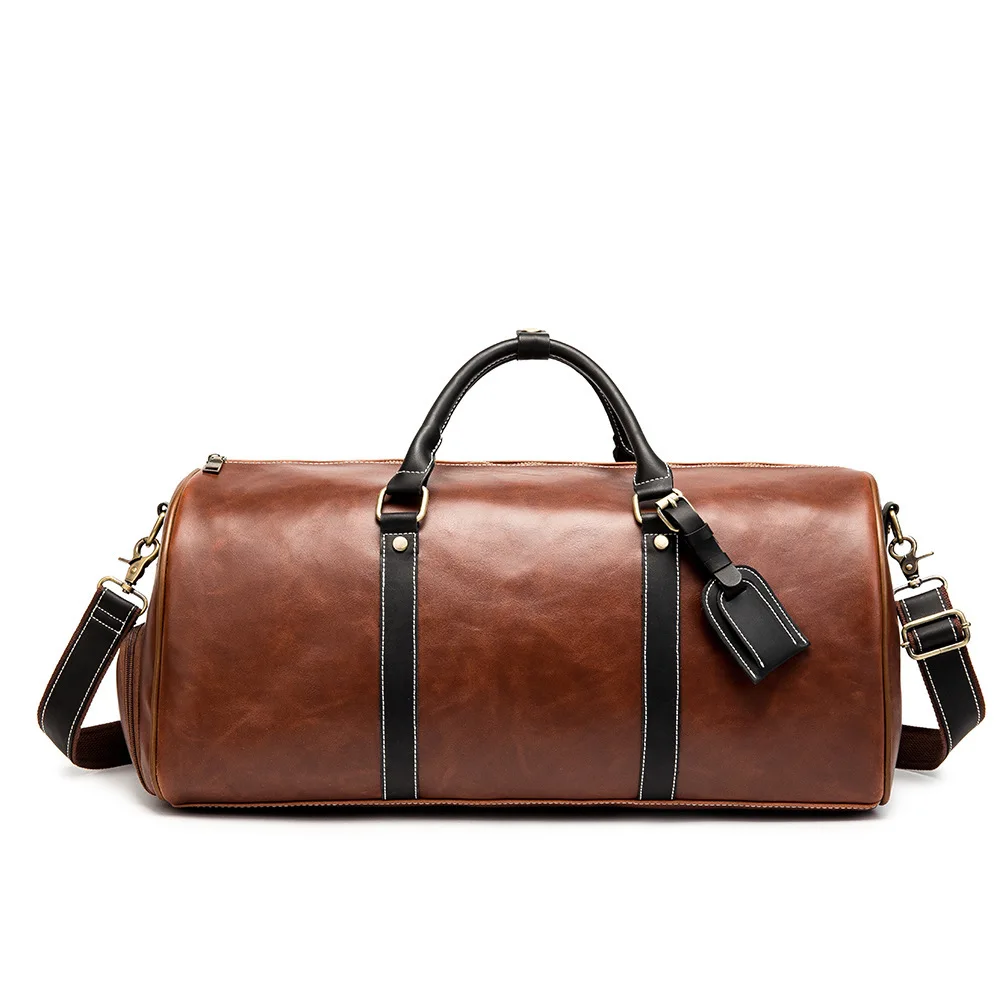 

Уличная спортивная сумка для женщин и мужчин, многофункциональная сумка на плечо для тренировок и фитнеса с карманом для обуви, кожаная дор...