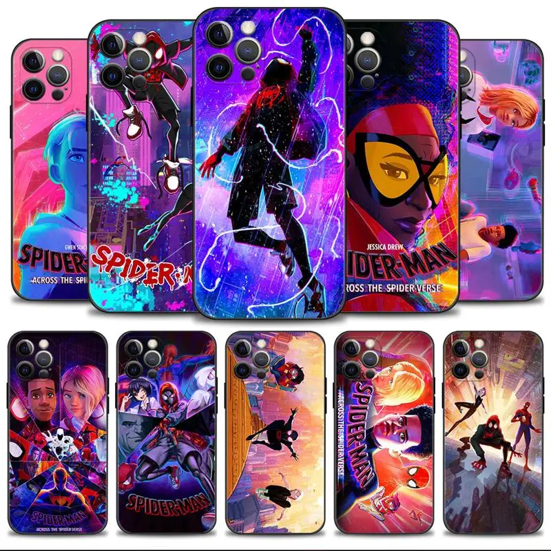 

Phone Case For Apple iPhone 11 14 13 12 Pro Max 13 12 Mini XS Max XR X 7 8 Plus Cover Spider Man Across The Spider Verse 2