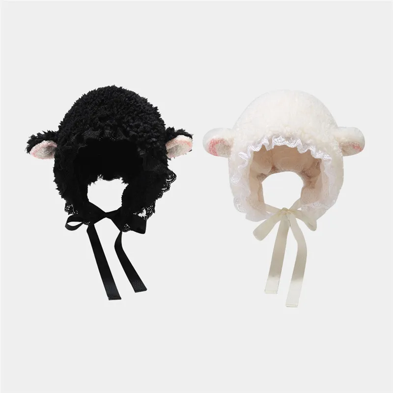 

2022 Autumn and Winter Polyester Cartoon Solid Skullies Cap Beanie Hat for Girl and Women 24