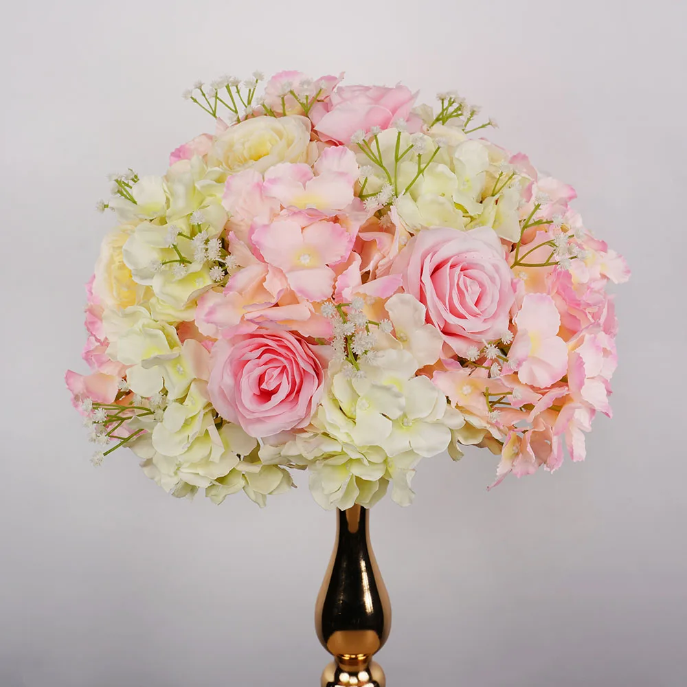 30 см роза гортензия искусственный стол цветочный шар свадебное украшение