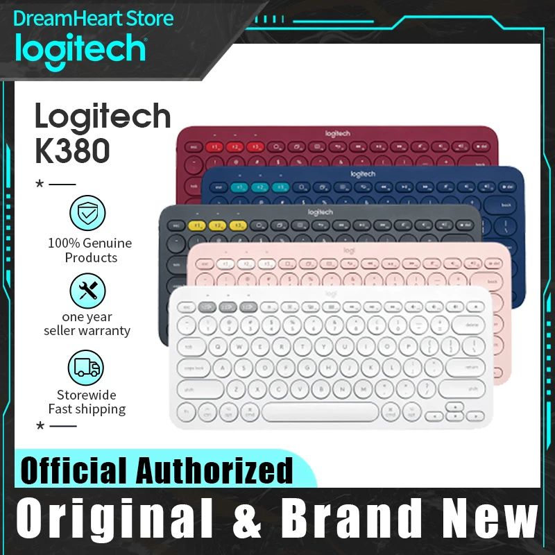 Беспроводная Bluetooth-клавиатура Logitech K380 Удобная тонкая портативная Офисная