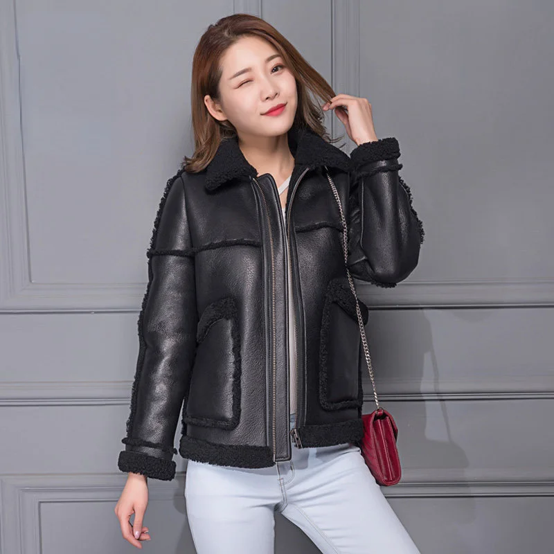 

Coats 2023 Winter for Women Real Coat Women’s Original Natural Sheepskin Fur Jacket Female Leather Jackets Vestes Sobretudo