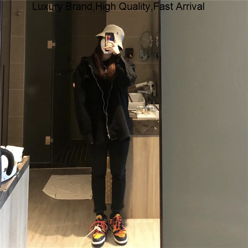 

CAVEMPT C.E 23AW Спецодежда с карманами, куртка на молнии, Женское пальто