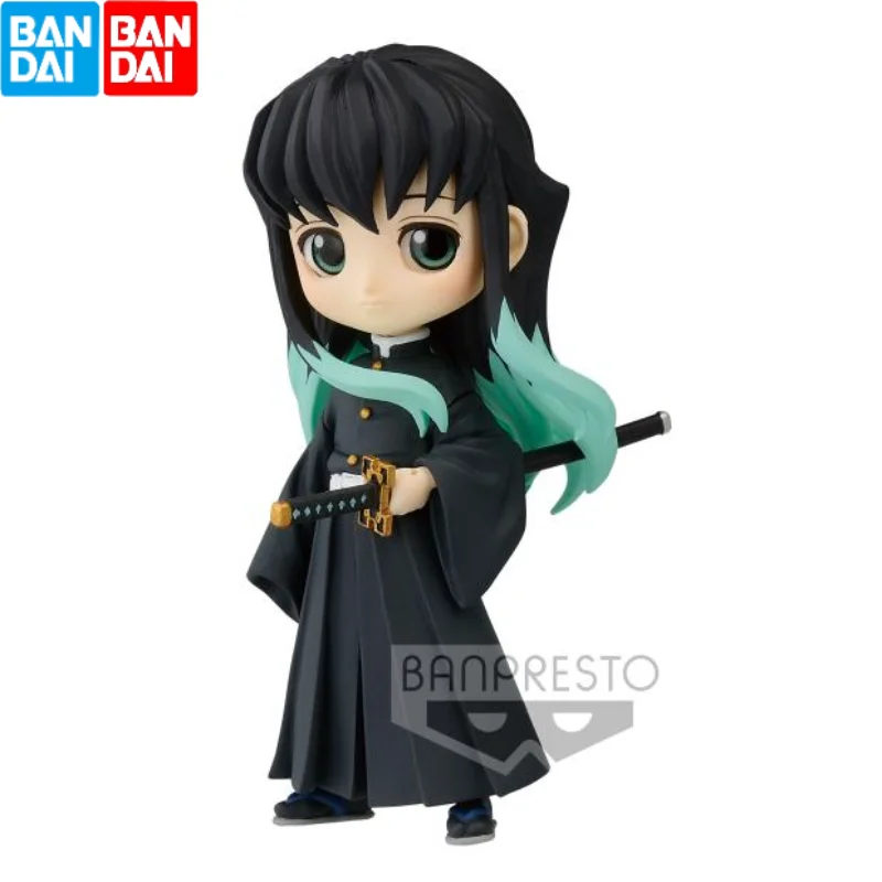 

Original Bandai Banpresto QPosket Petit Demon Slayer Tokitou Muichirou Qversion Mini Anime Figure Model Toys Gifts Collection