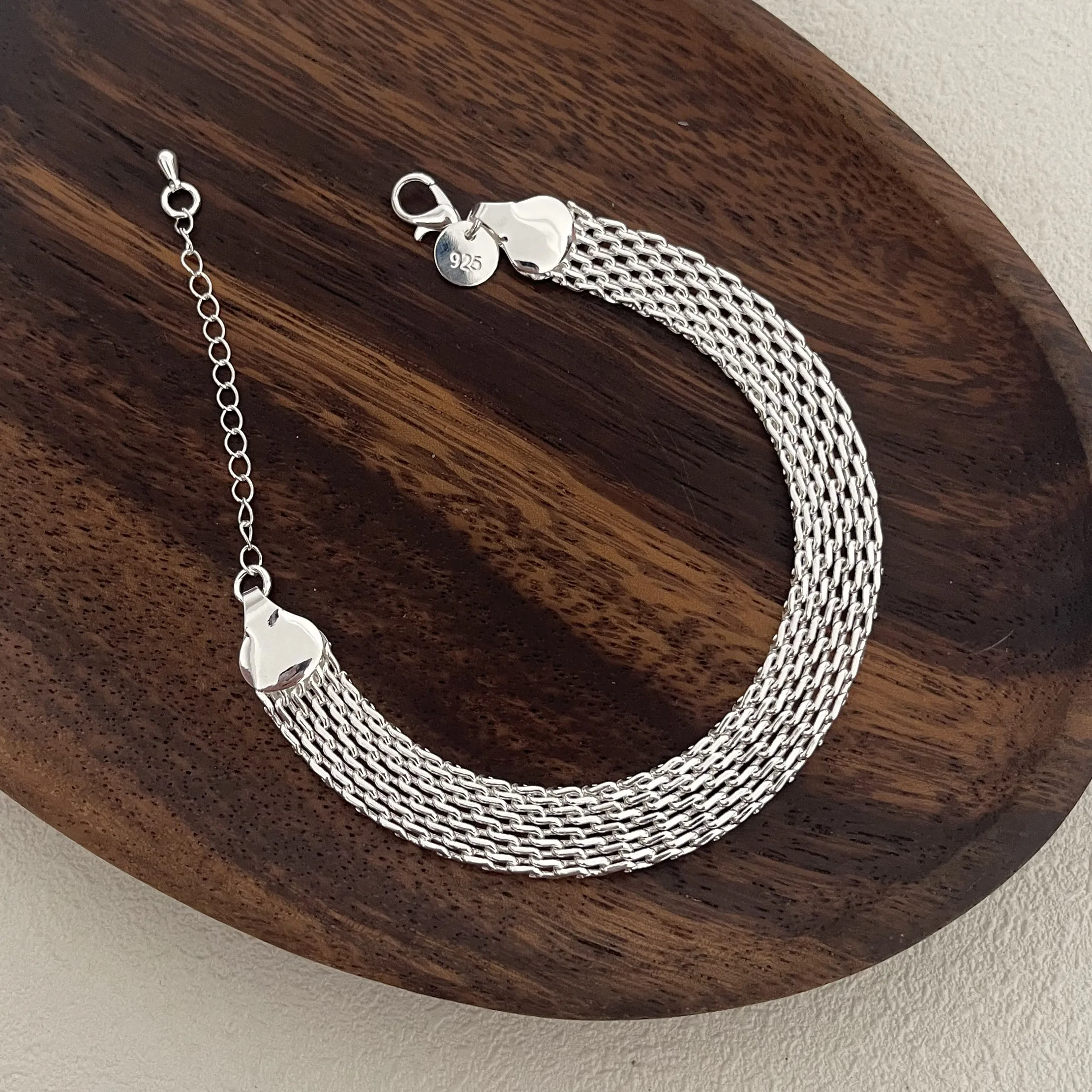 Широкий браслет JMYUMI из серебра 925 пробы для женщин и мужчин