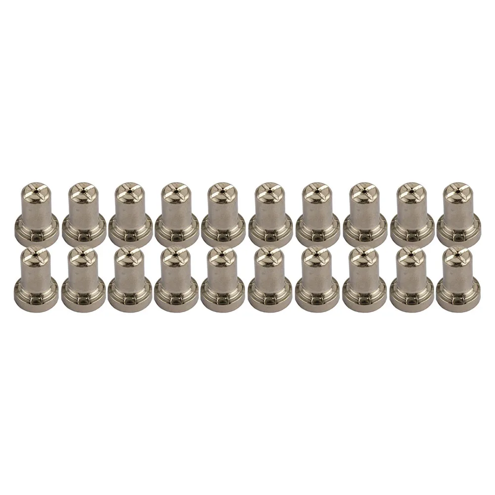 

Brand New Plasma Cutter Torch Consumables Kit Replacement 10pcs Electrodes 10pcs Shield Cups 20pcs Nozzles Accessories