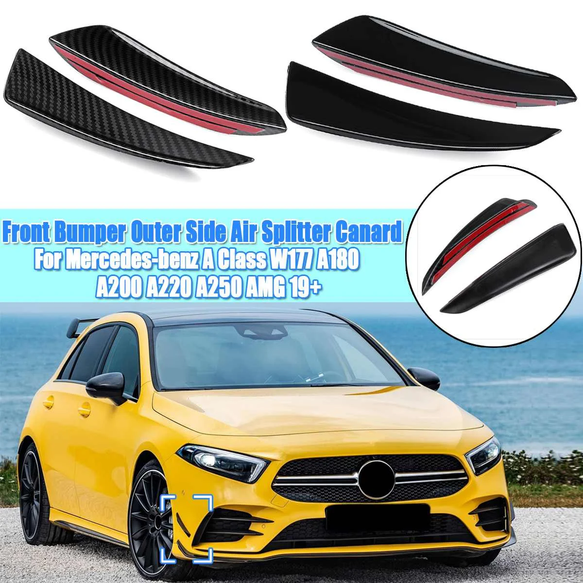 Pair Front Bumper Outer Side S	