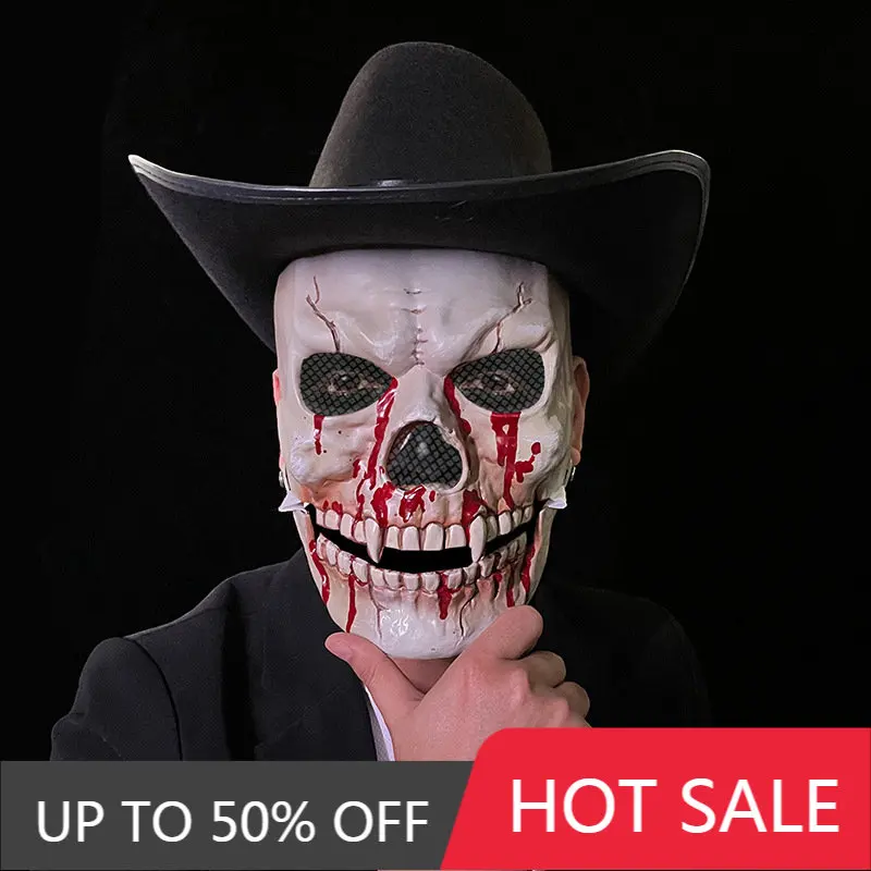 

Детские и взрослые страшные головные уборы, искусственный крик, латексные маски, реквизит в виде черепа и зомби на Хэллоуин, праздничные под...