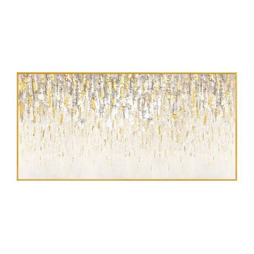 

Скандинавская абстрактная Золотая Настенная картина для домашнего декора, акриловая картина маслом ручной работы на холсте, картина для гостиной, спальни