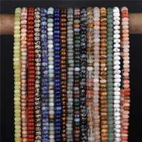 high quality natural stone bead rondelle shape loose spacer abacus quartz beads for handmade jewelry bracelet necklace diy