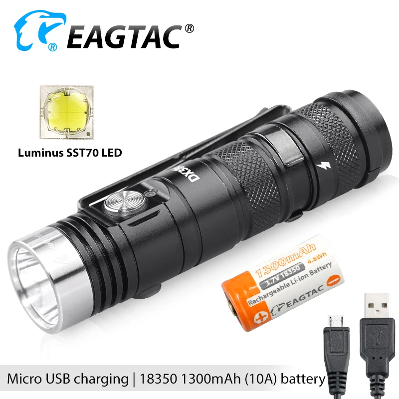 

EAGTAC DX3B MKII LED фонарик 3100 люмен
