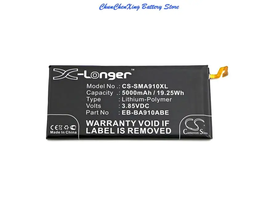 Аккумулятор Cameron Sino емкостью 5000 мАч EB-BA910ABE для Samsung Galaxy A9 Pro 2016 Duos TD-LTE SM-A9100 SM-A910F/DS