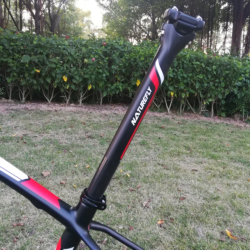 Рама велосипеда Naturefly рама карбоновая для горного MTB 29er E-Thru 142 мм красный черный