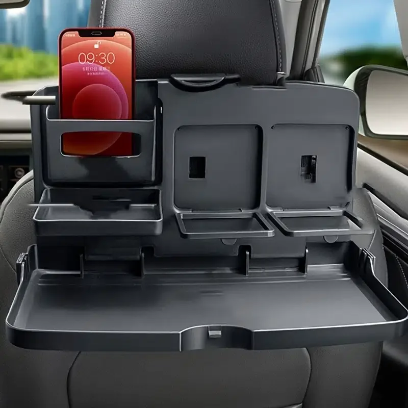 

Car Multifunctional Tray Desk Backseat Organizer Table For Eating Food Drink Meal Snack Cup Holder By Parking