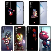 phone case for samsung note 8 9 10 m11 m12 m30s m32 m21 m51 f41 f62 m01 case soft silicone cover cartoon marvel heroes spiderman
