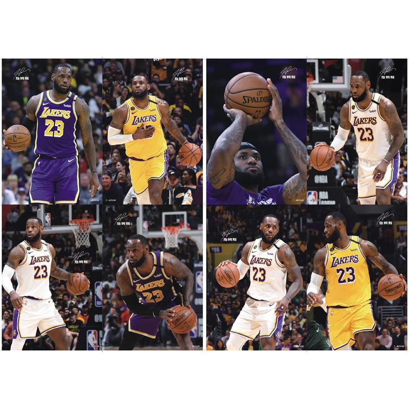 

Poster Sticker LeBron James Poster Wall Decal NBA Basketball Star HD Player Wallpaper Bedroom Dormitory Wallpaper