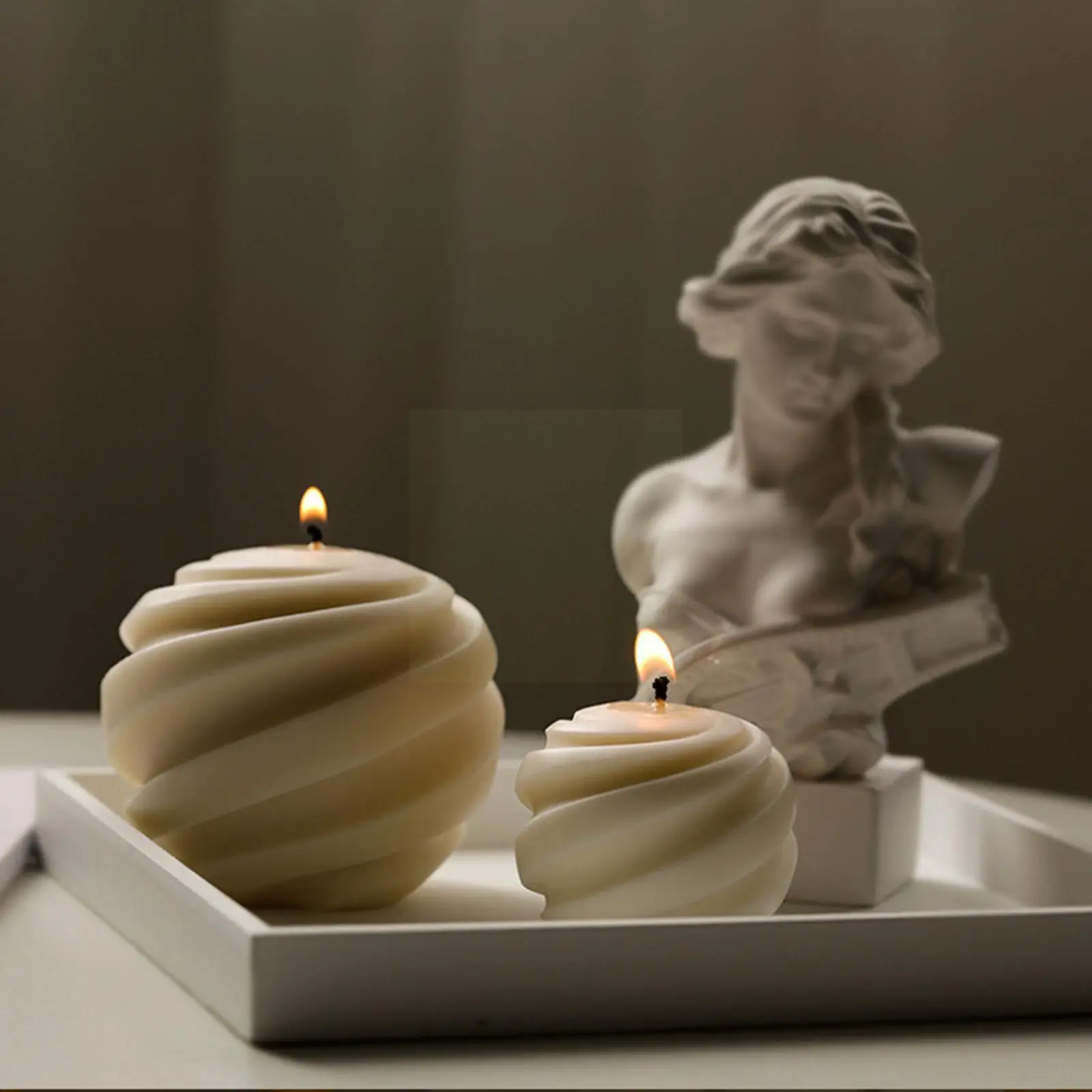 

Threaded Ball Candle Mold Gypsum Form For Candle Making Supplies Woolen Ball Silicone Soap Molds For Epoxy Resin moulds 202 P6N5