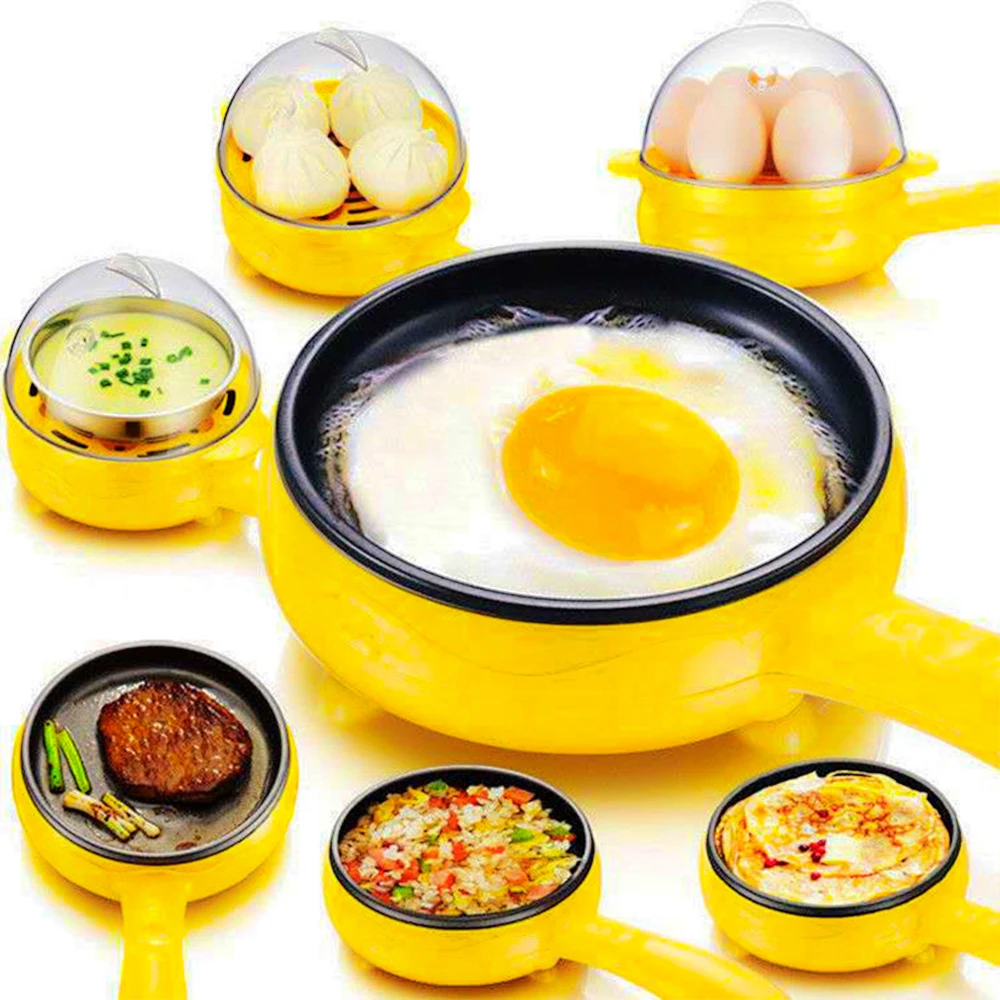 

Pancakes Omelette Steak Boiled Pan Frying Cooker Boiler Eggs Egg Steamer Non-stick Fried Mini Household Electric Multifunction