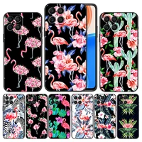 pink flamingo print case cover for honor x8 play6t x9 x7 8x 9x play 9a 20 30 50 60 magic4 pro 20i 30i black protection fashion