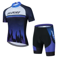summer team version of mountain bike equipment bicycle team short sleeved cycling suit set breathable quick drying perspiration