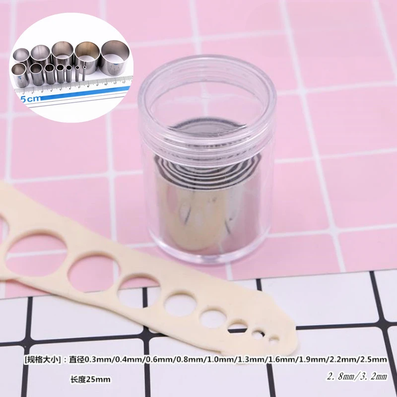 Глина мягкая керамика из нержавеющей стали Мини Круглая резка форма для вмятины