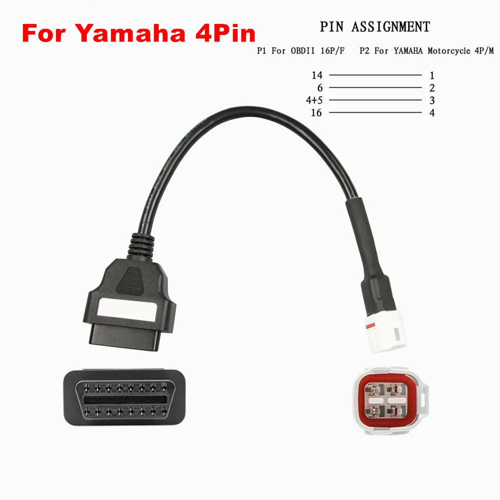

Переходник OBD2 для KTM, удлинитель для мотоцикла YAMAHA, HONDA, Ducati, Kawasaki, OBD2, диагностический инструмент