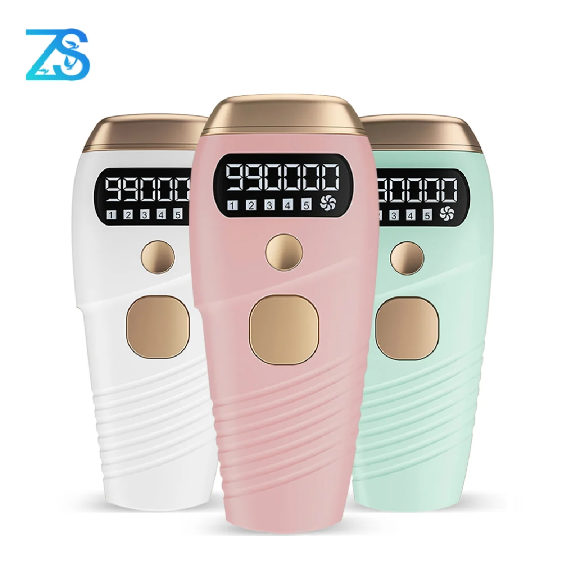 

[ZS] Professional 999,999 Flash LCD Display Permanent Painless Electric Epilator For Women Whole Body Laser Hair Remover Machine