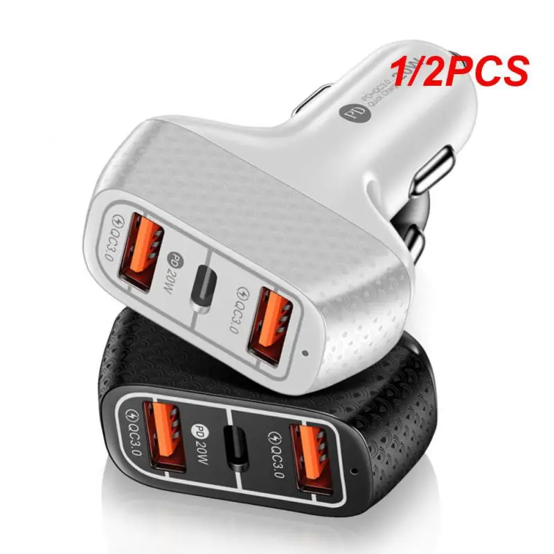 

1/2 шт., зарядное устройство для автомобиля, 2Usb-порта