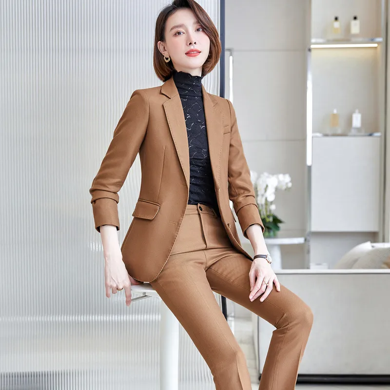 Green Pants Suits Women 2022 New High 