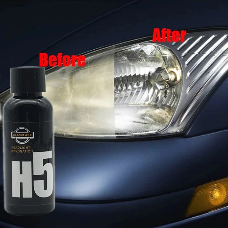 

50ML Car Care Headlight Repair Coating Solution Repair Kit Oxidation Rearview Coating Headlight Polishing Anti-scratch Liquid