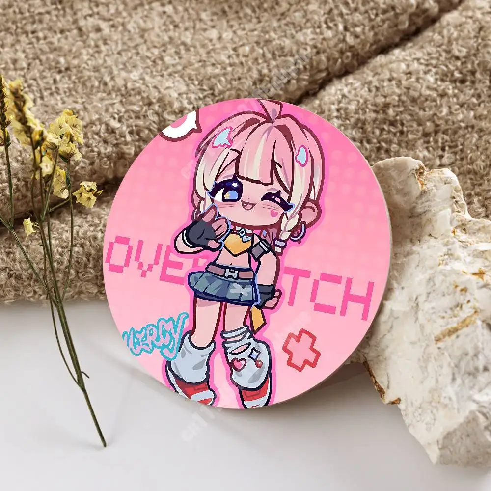 Фото Деревянная подставка O-Overwatch-ES Pop Game для чашек, кофе, виски, газировки, воды, для десертных магазинов №2