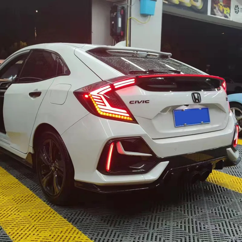 

Car Styling Taillight Tail lights For Honda Civic Type R 10th hatchback 2016 2017 DRL+ Dynamic Turn Signal + Reverse + Brake LED