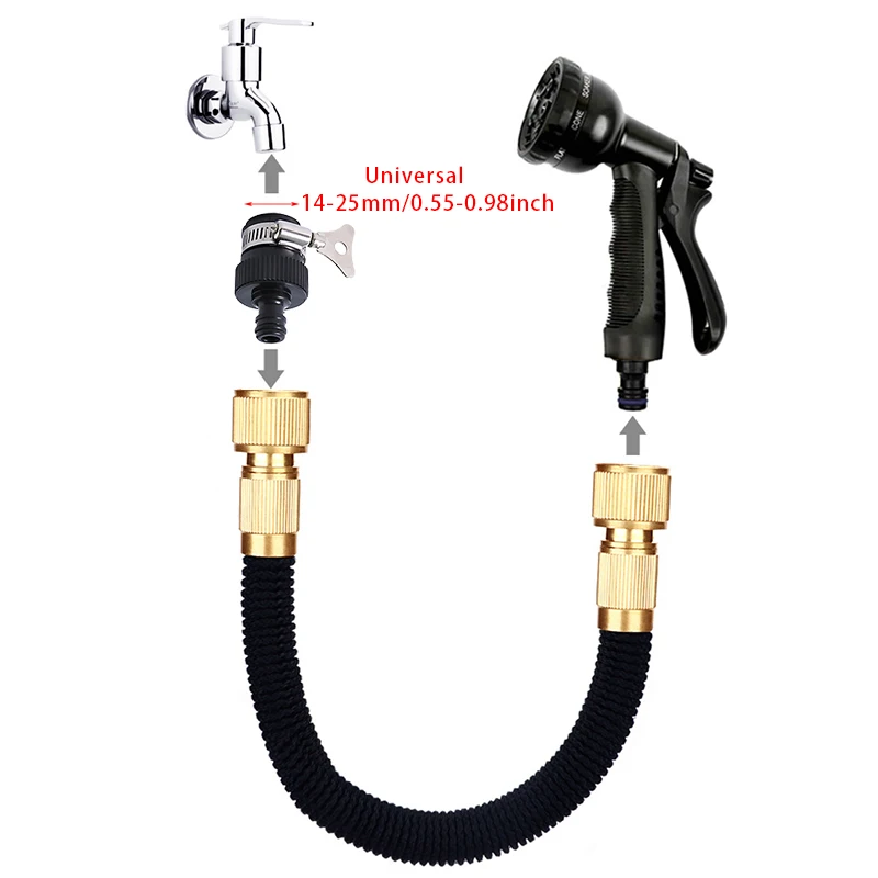 Шланг для полива сада шланг с возможностью увеличения давления в 3 раза гибкий