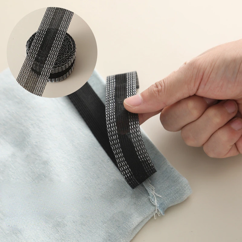 

1M2M Self-Adhesive Pants Paste Iron on Pants Edge Shorten Repair Pant for Jean Clothing and Jean Pants Apparel DIY Sewing Fabric
