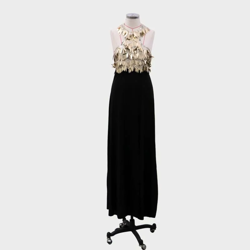 

2023Casual elegant comfortable slim dress,Summer new style split neck sexy sleeveless evening dress
