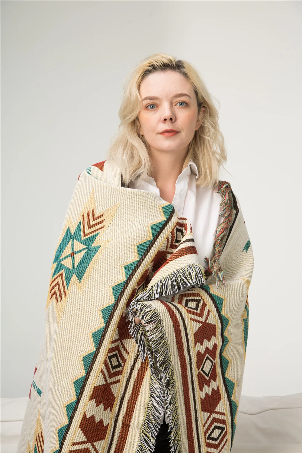 Племенное одеяло индийские уличные коврики для кемпинга и пикника декоративное