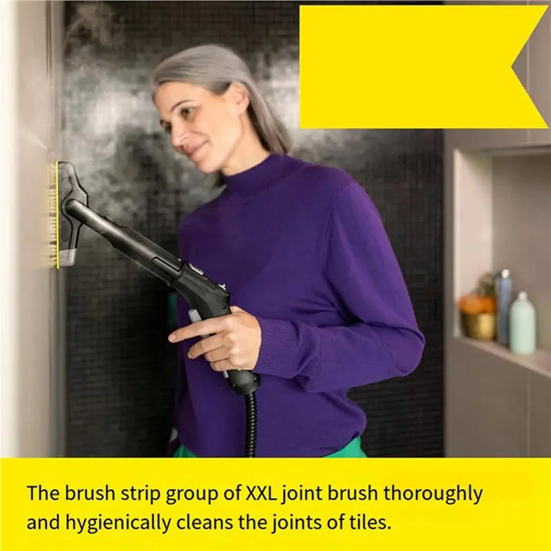 Фото 【ПРАКТИЧНЫЙ НАБОР】4X Набор щеток-щетоков для чистки швов Karcher XXL, удобная очистка швов, аксессуары для пароочистителей Karcher SC1-5 №3