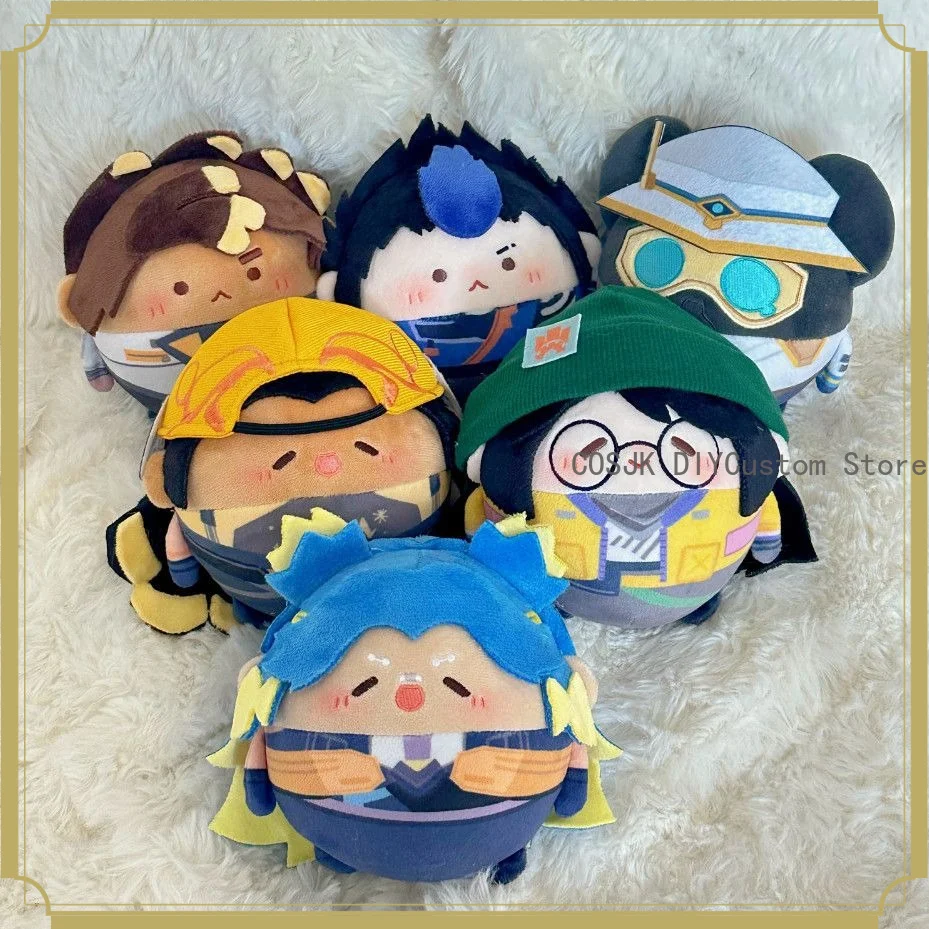 Фото Плюшевая игрушка Sage Omen Jett Phoenix Killjoy VALORANT Kawaii, плюшевая модель в виде морской звезды, мультяшная мини-модель, подарок на день рождения, 10 см №1