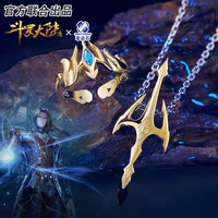 the land of warriors douluo continent anime poseidon ring necklace 925 sterling silver dou luo da lu shrek action figure gift