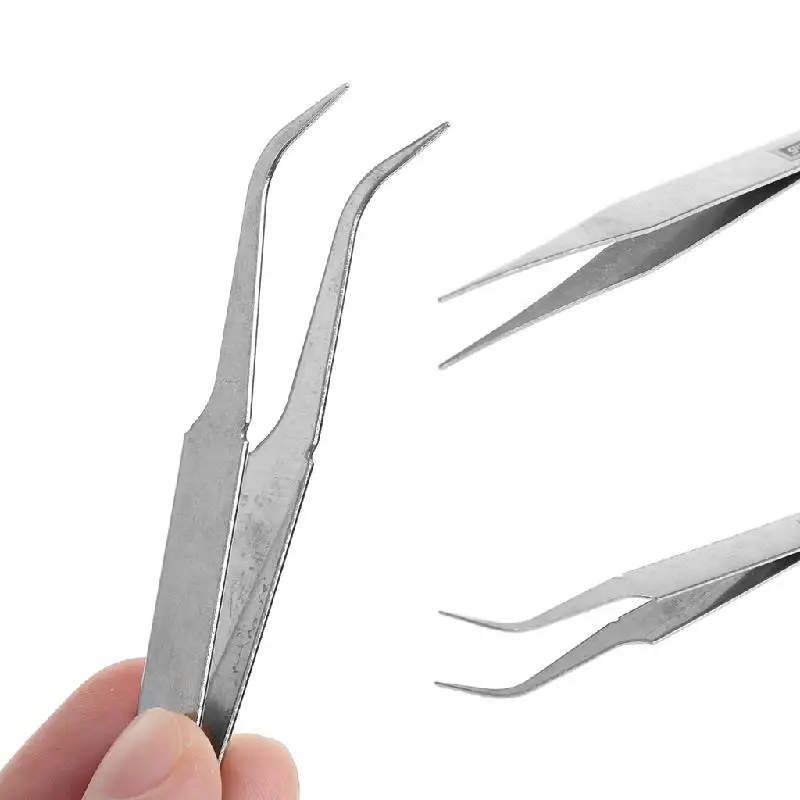 

Pointed Tip Tweezer for Eyelash Extension Supply Rhinestone Acrylic Gel Nail DIY L21E