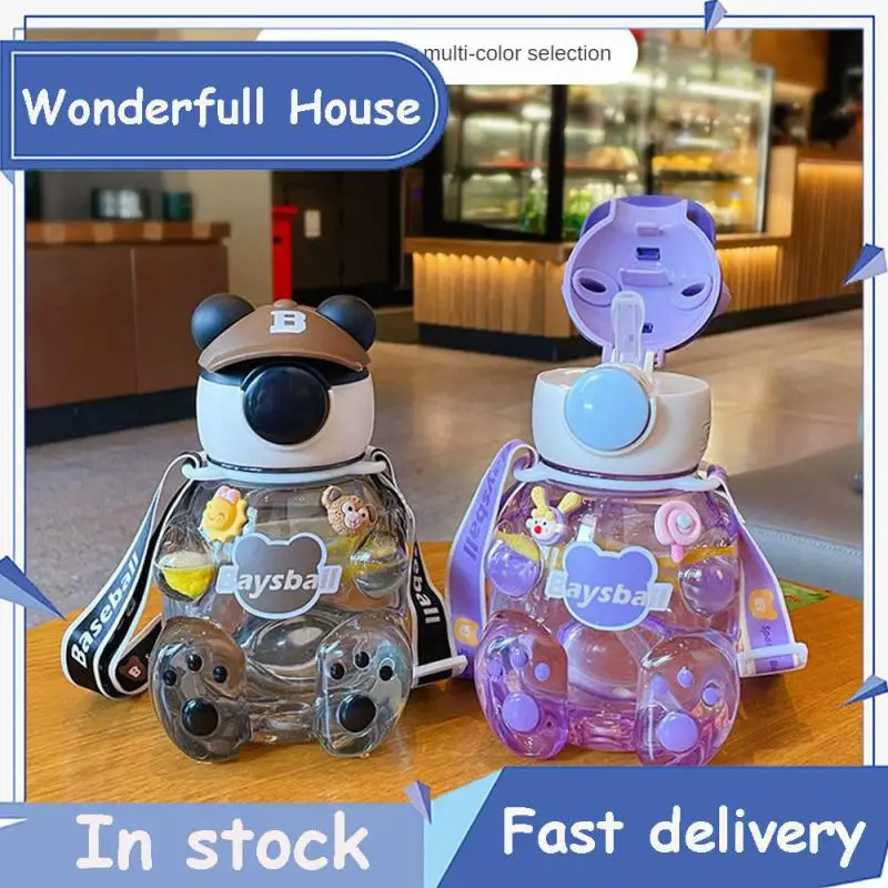 

Летняя бутылка для воды, портативная бутылка для питья из поликарбоната/полипропилена, Детская Милая Спортивная бутылка для воды, многоразовая бутылка для воды для детей 750 мл
