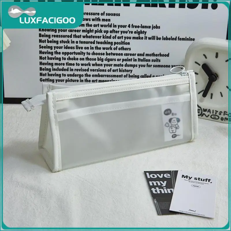 

Высококачественные материалы-водонепроницаемая и влагостойкая сумка для канцелярских принадлежностей, гладкая металлическая двойная мол...