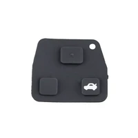 mini remote key case for toyota rubber pad for 2 or 3 button key fob case yaris corolla avensis repair