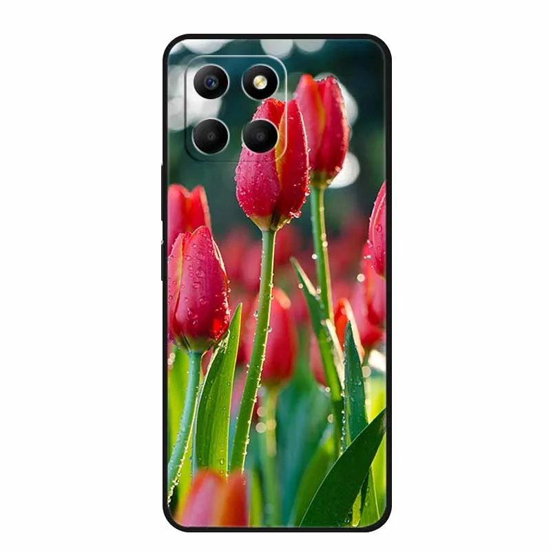 6 56 &quotдля Honor X5b Plus чехол для телефона модные фотографии черный силиконовый мягкий