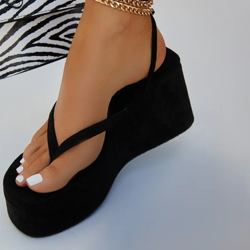 

Summer Women Sandals Flip Flops Platform Wedge Heels Women Shoes Ankle Strap Summer Party Women Fashion Casual Sandals Women