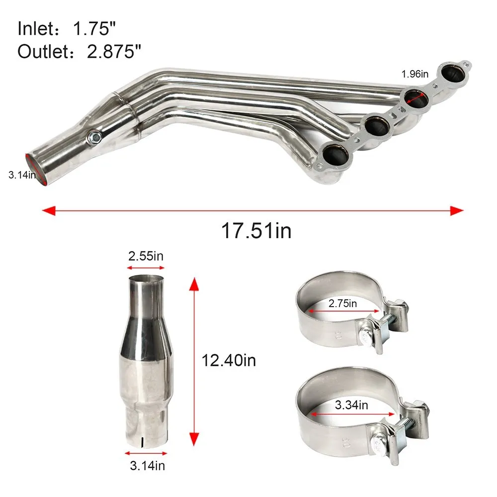Выпускной коллектор из нержавеющей стали для Chevrolet Camaro Ss 6 2l Ls3 V8