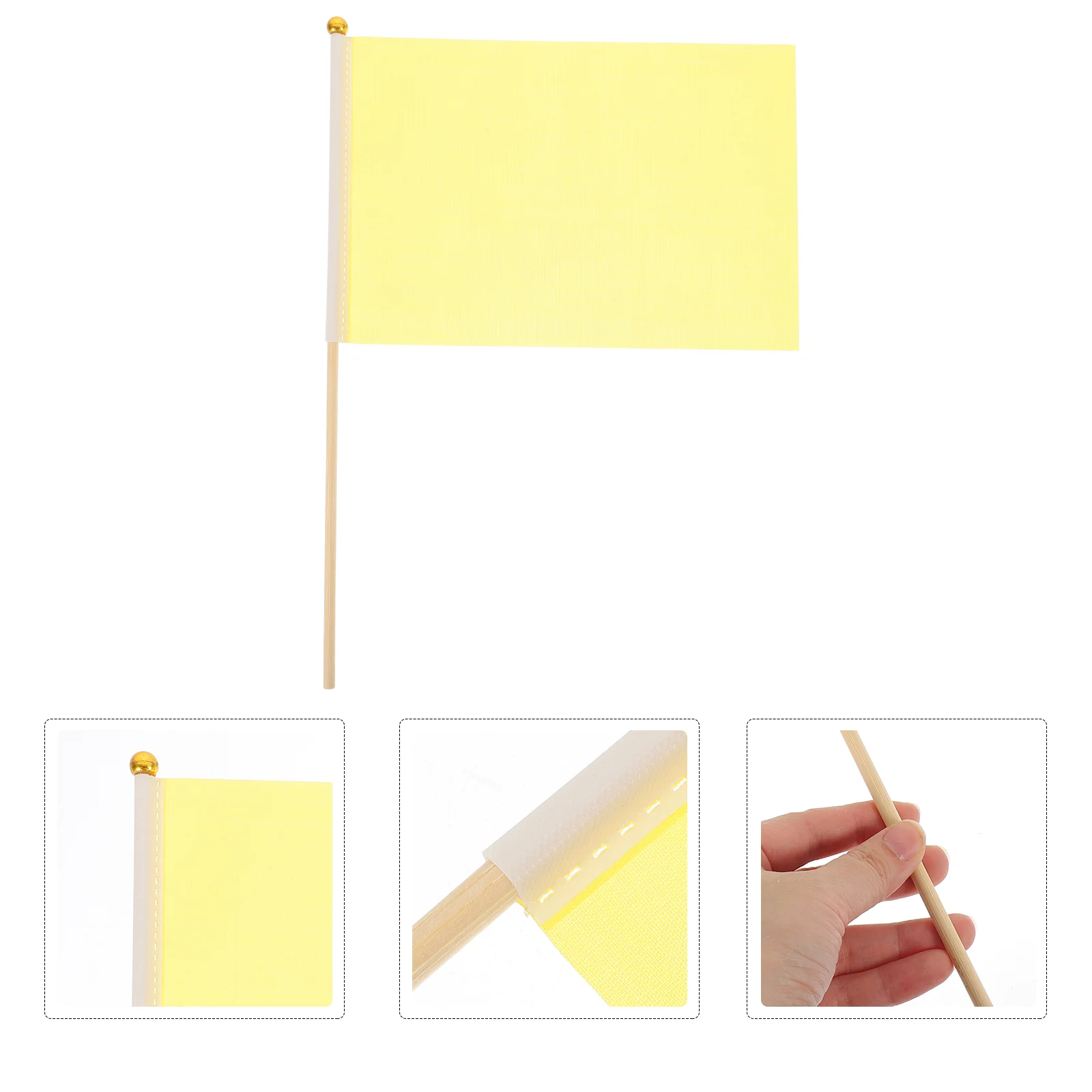 

50pcs Small Handheld Flags Wear-resistant Mini Shaking Flags Garden Small Flags Polyester Small Flags