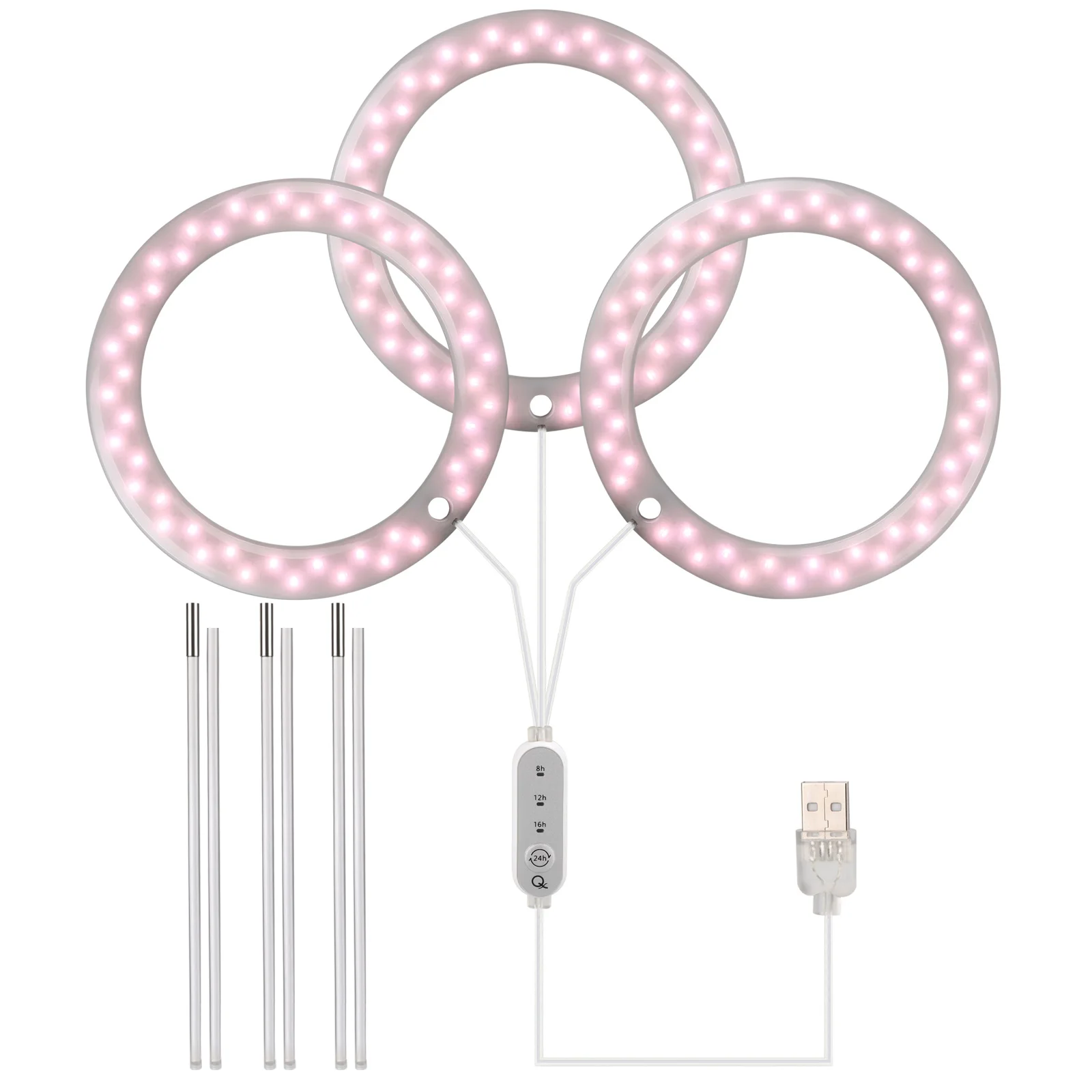 Завод СИД растет света 3 голов полный спектр крытый светлый завод с таймером