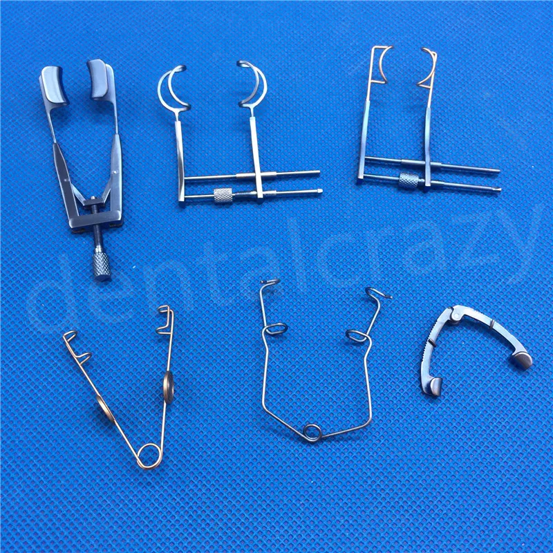 

1pcs Eye Speculums speculum wire blade/ V type solid blade ophthalmic surgical instruments opener eyelid tools