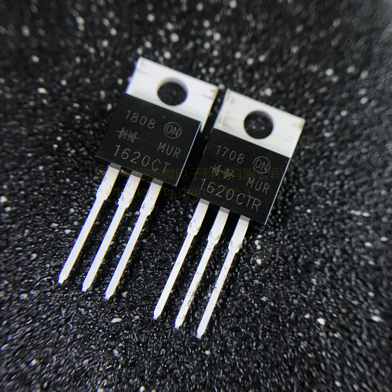 

5pcs/lot new fast recovery diode MUR1620CTR common anode straight plug TO-220 MUR1620CT common cathode